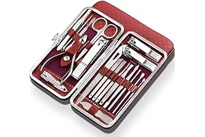 Professional 19-in-1 Manicure Set with Magnetic Nail Clippers