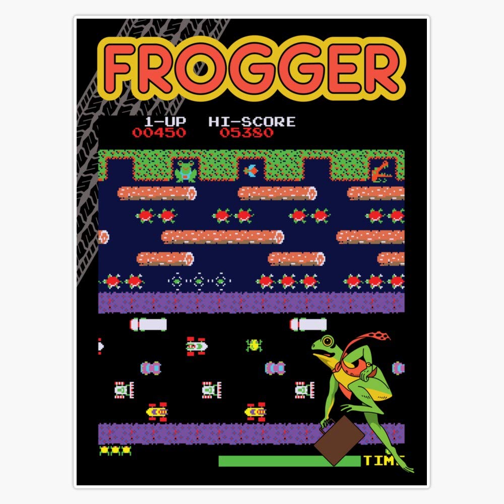 Sponsored Ad - Frogger The Classic Arcade Video Game Bumper Sticker Window Vinyl Decal 5"