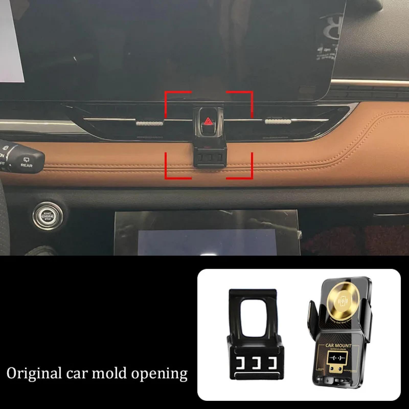 Soporte Móvil Coche para Bestune T99 2020-2023, Soporte para teléfono móvil para Coche Base Fija Soporte para teléfono para Coche Accesorios