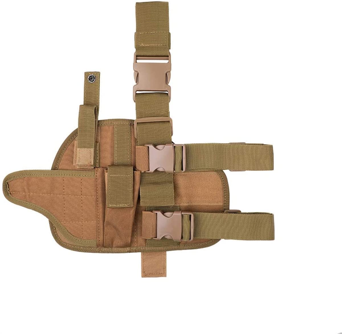 Étui Cuisse Tactique Droite - Pour Airsoft, Glock 17/19 - Réglable, Avec Pochette Magazine Et Lampe
