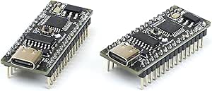PTSolns Nano Flip ATmega328P Microcontroller Development Board 2-Pack (Arduino Nano Compatible)
