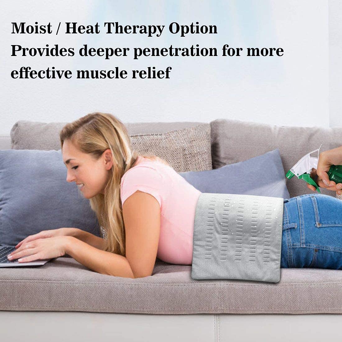 Amazon.com: ZXU Heating Pad for Back Pain and Cramps Relief, 12” x
