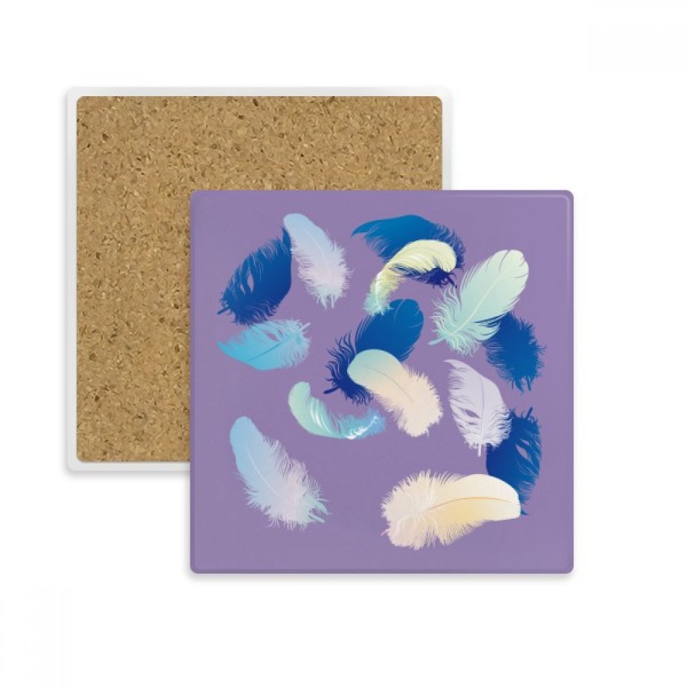 Rêve Plume Coaster Tasse Absorbent Pierre pour Éviter les Traces d'Humidité sur Vos Tables