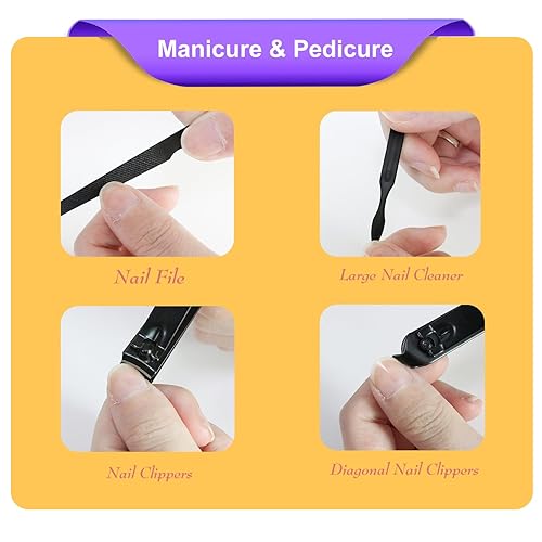 Miniatura 6 de RedFlow - Juego de cortaúñas 8 en 1, cortaúñas RedFlow para uñas y pies, herramientas de manicura, herramientas de pedicura, adecuado para kit de