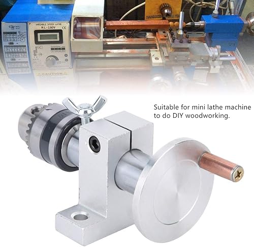 Miniatura 2 de Centro giratorio cónico telescópico, mini máquina de torno con rodamiento ajustable, centro giratorio, piezas de bricolaje para mini máquina de
