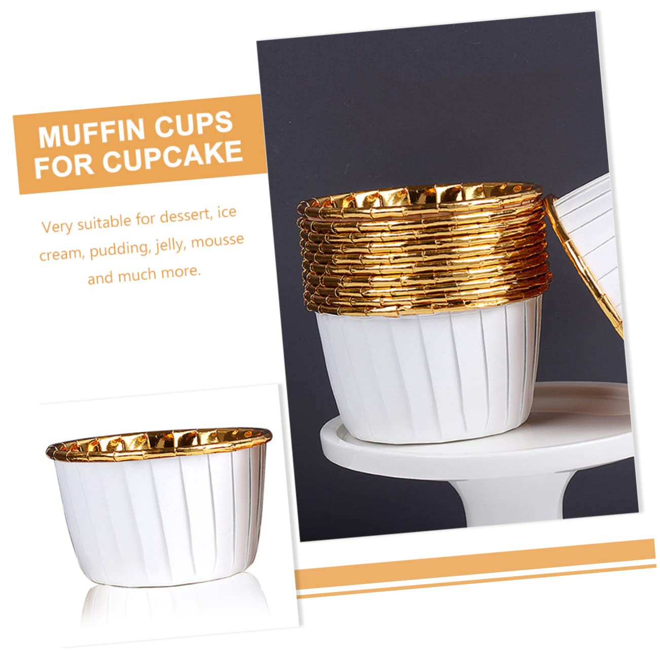 Alipis 250stücke Backpapier Muffinbecher Dekorative Und Praktische Cupcake-förmchen Lebensmittelecht Hitzebeständig Für Desserts Partys Und Hochzeiten Einfarbig