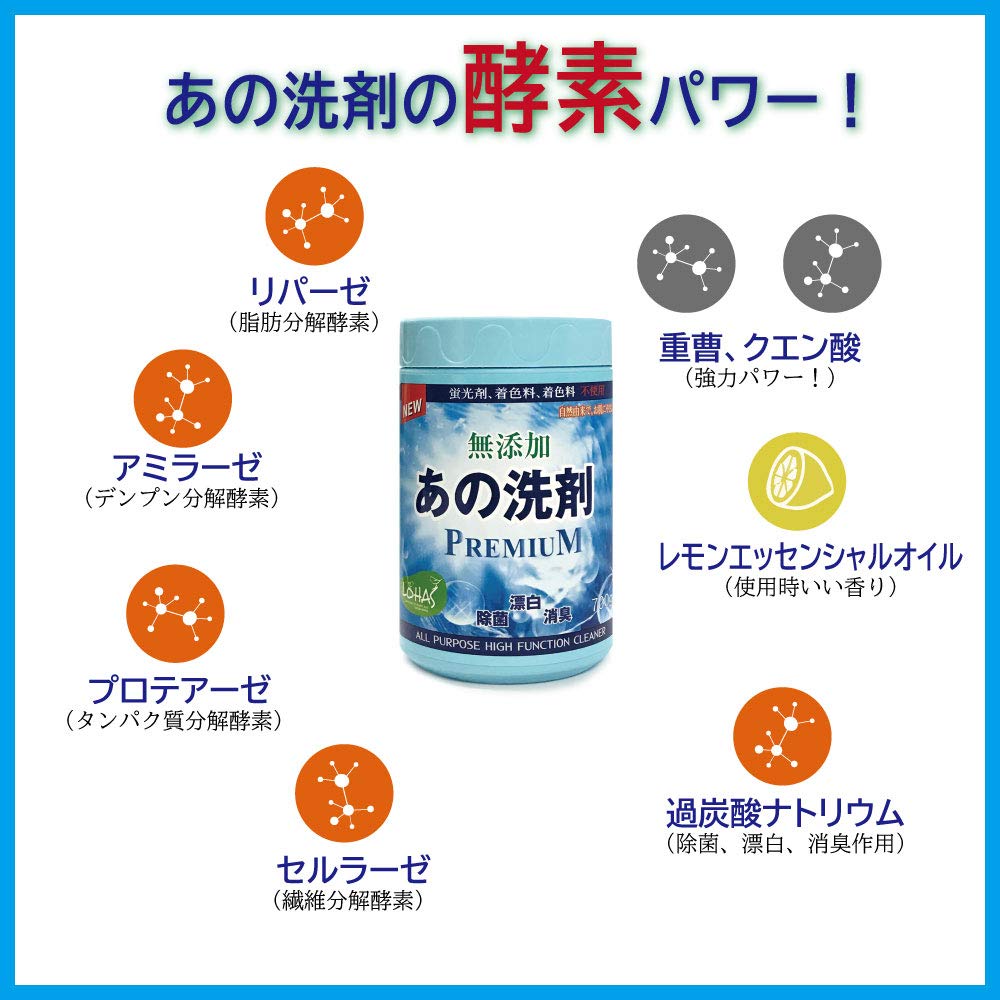 Amazon | 無添加『あの洗剤』PREMIUM 700gボトル 世界7カ国 3,500万本