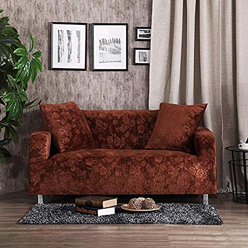 Housse coussin de canapé extensible polyester protection lavable canapé 4 places