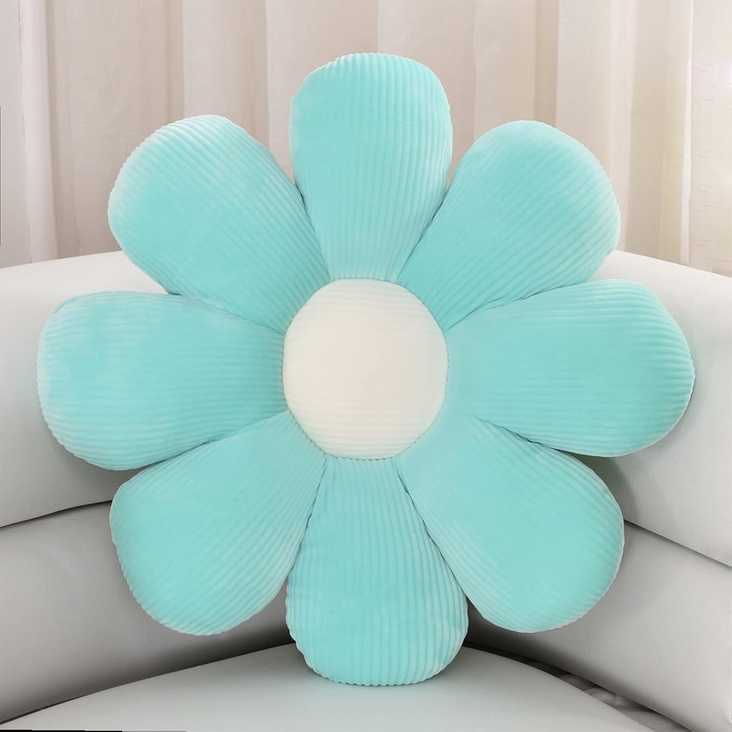 ZAKUN Flower Shaped Throw Pillow, Daisy Pillow Flower