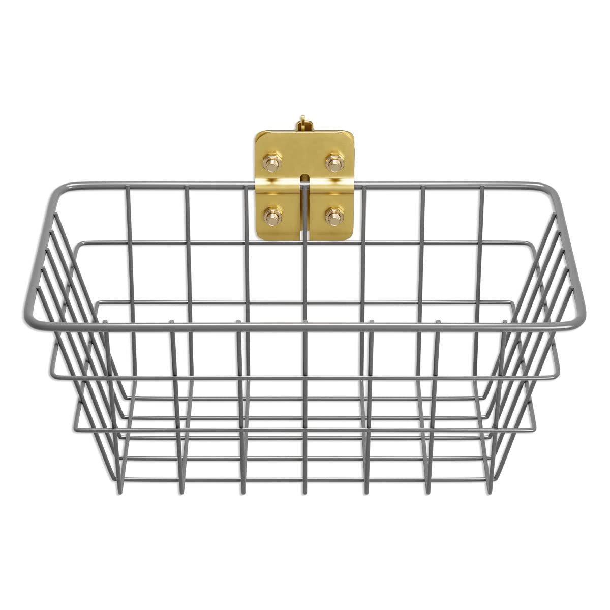 E-Track - Cesta de alambre atornillada para montaje en pared, con opción de atornillado, cubo de almacenamiento portátil súper fácil para organizar remolques, contenedor de organización útil para