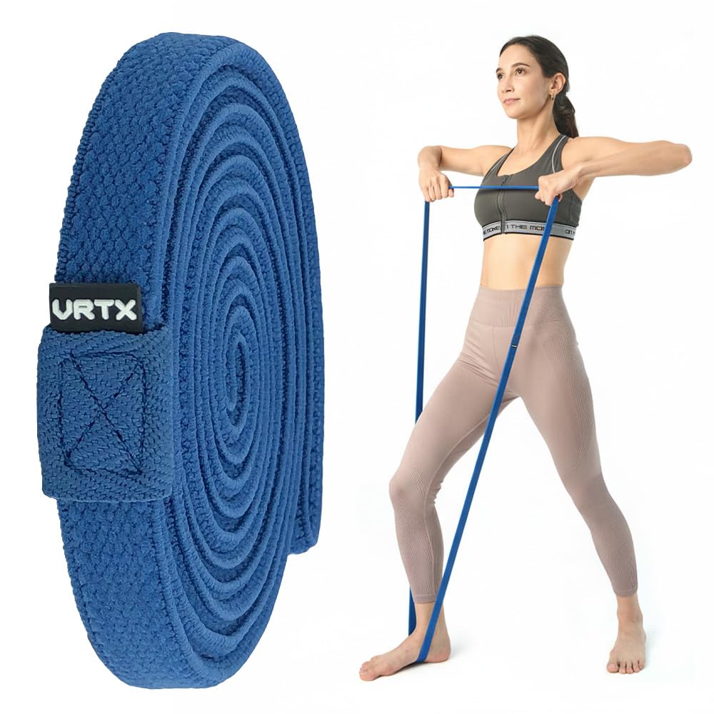 VRTX Fabric Resistance Bands for Men Women Long Exercise Band for Workout Stretch Yoga Full Body Training Soft