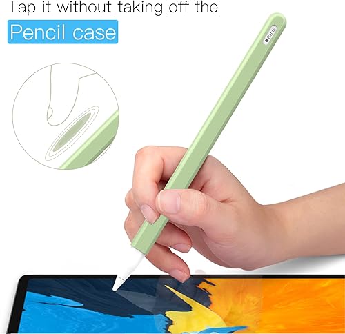 Miniatura 8 de MoKo Funda para lápices compatible con Apple Pencil de 2 generación, 2 piezas Funda de silicona para lápiz y funda para plumas, compatible con iPad