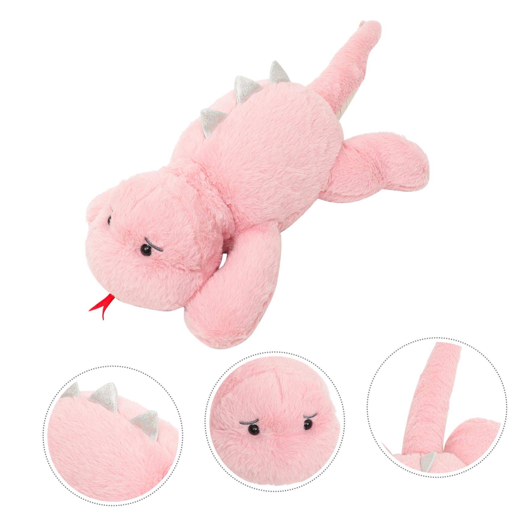 Muñeca de Dinosaurio de Felpa PP Algodón 1 Pieza Rosa para Niños