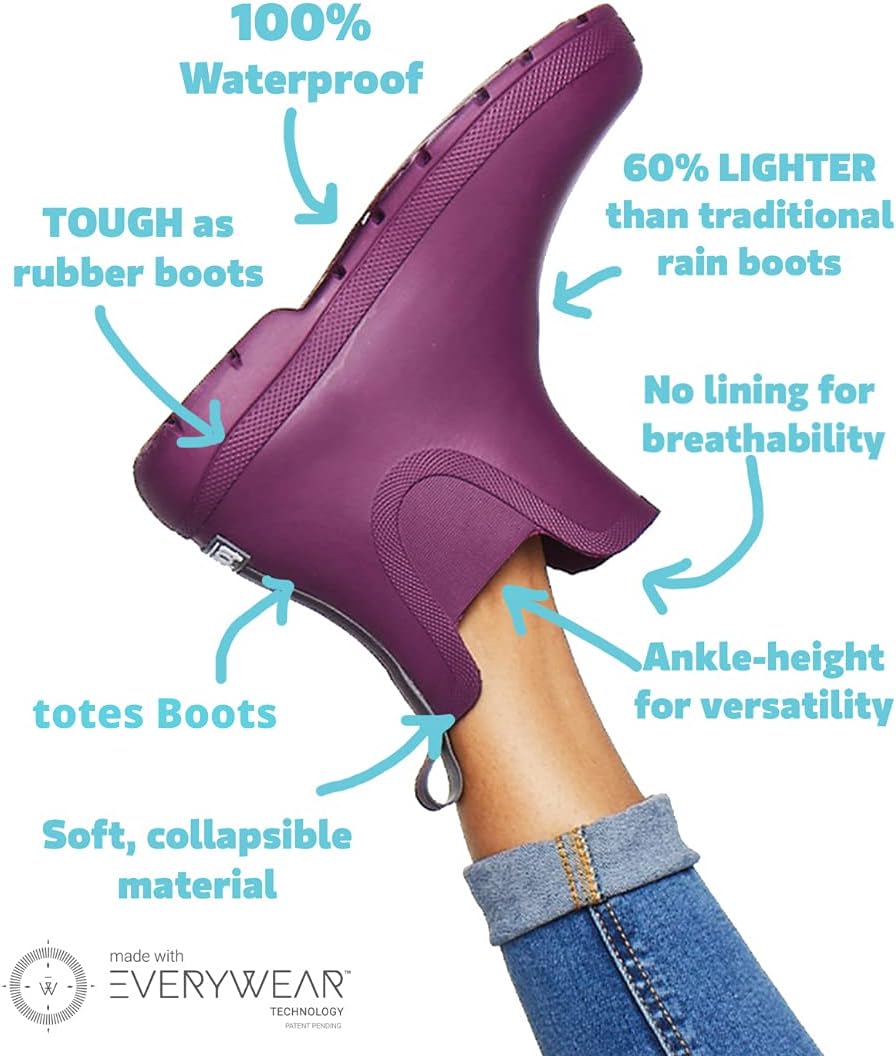 totes Chelsea Ankle Rain Boots womens Rain Boot