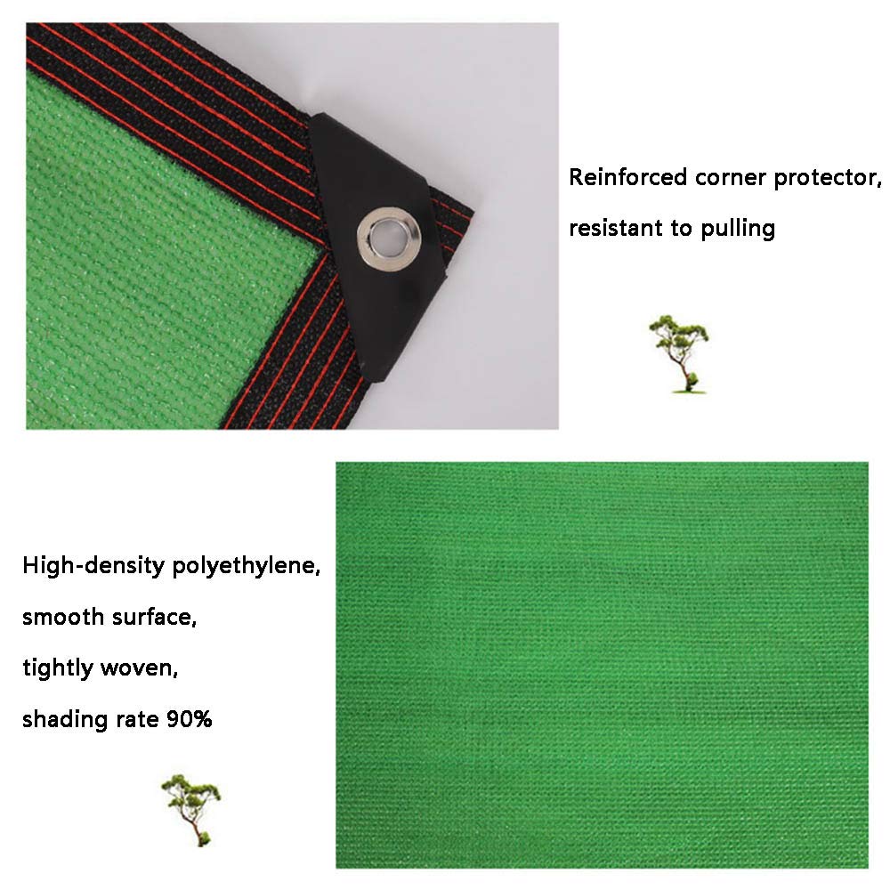 HUAHUAVela De Sombra Al Aire Libre, Toldo Duradero 100% Anti-UV De Polietileno, Protectores Solares para Invernaderos con Balcón De Patio, Verde, 24 Tamaños(Size:Los 5x6m)