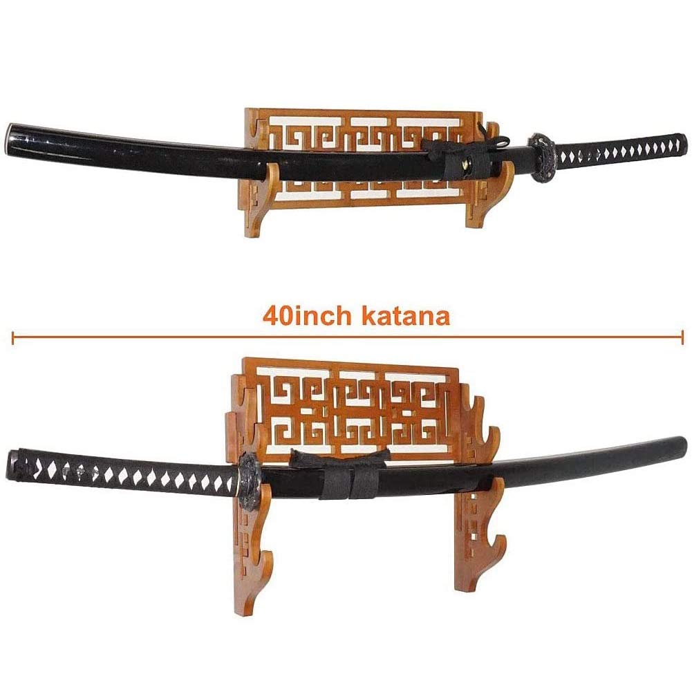 Uchwyt ścienny na miecz bambusowy do katany wakizashi tanto 3 style 1 warstwa(Hollow Style)