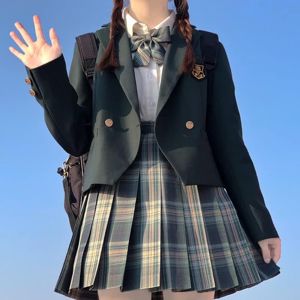 コスプレ　ブレザー上下　チェックスカート　リボン コスプレ ブレザー上下 チェックスカート リボン Yahoo