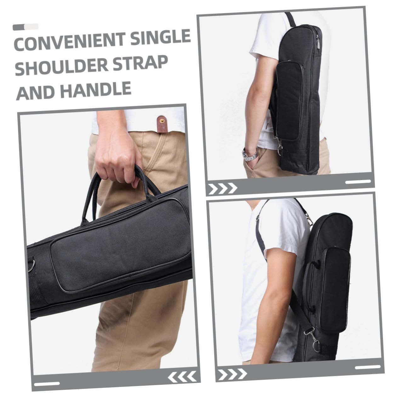 Funda para Trompeta de Oxford Negro Compartimentos y Asas