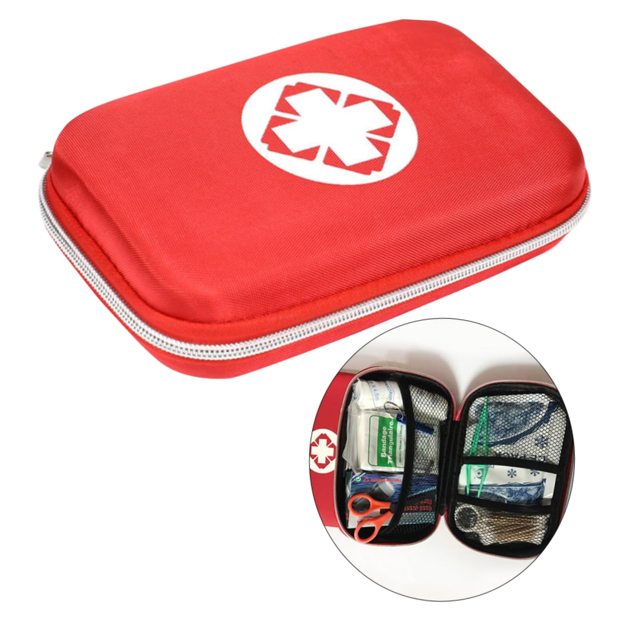 Veemoon 1pc Versatile Medical Kit - Travel and Outdoor Supplies, Red, medium, Casual