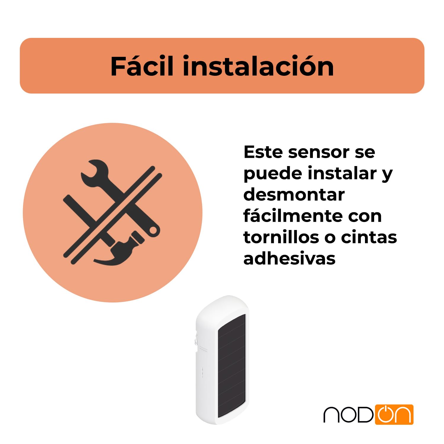 NodOn - Zigbee 3.0 - Sensor temperatura y humedad sin pila, autónomo en energía, panel solar de baja luminosidad, sin mantenimiento, compatible Home Assistant, SmartThings, Homey, Jeedom, Z2M y ZHA