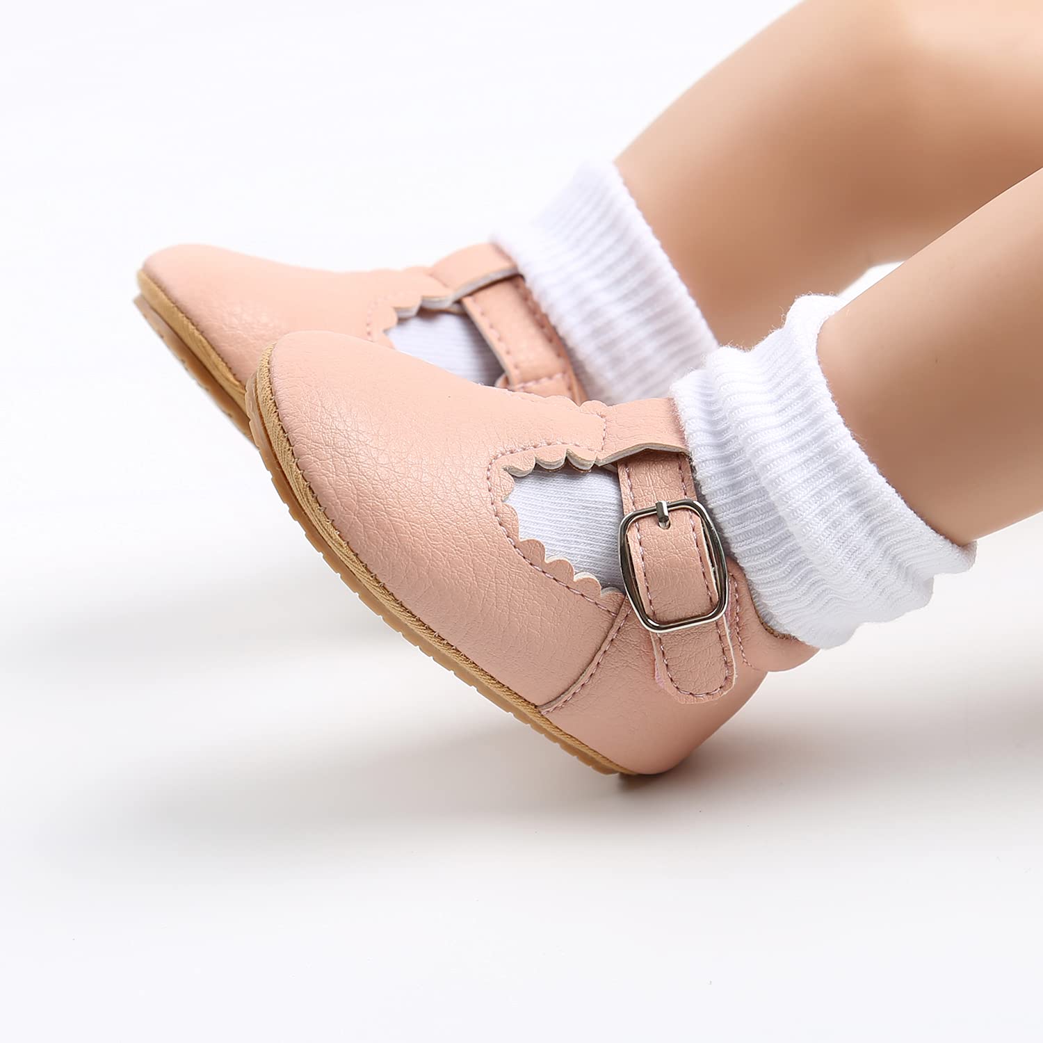 Baby Girls First Walking Shoes Mary Jane PU Leather Anti-Slip Princess Shoes Infant Baby Shoes — view 2