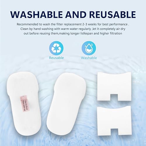 Miniatura 3 de Paquete de 4 filtros compatibles con Shark Vertex y UltraLight Vacuum HZ2000, HZ2002, HZ251, HH200, HH202, HZ602 Parte # XPMFHZ2000 y XFFKHZ2000