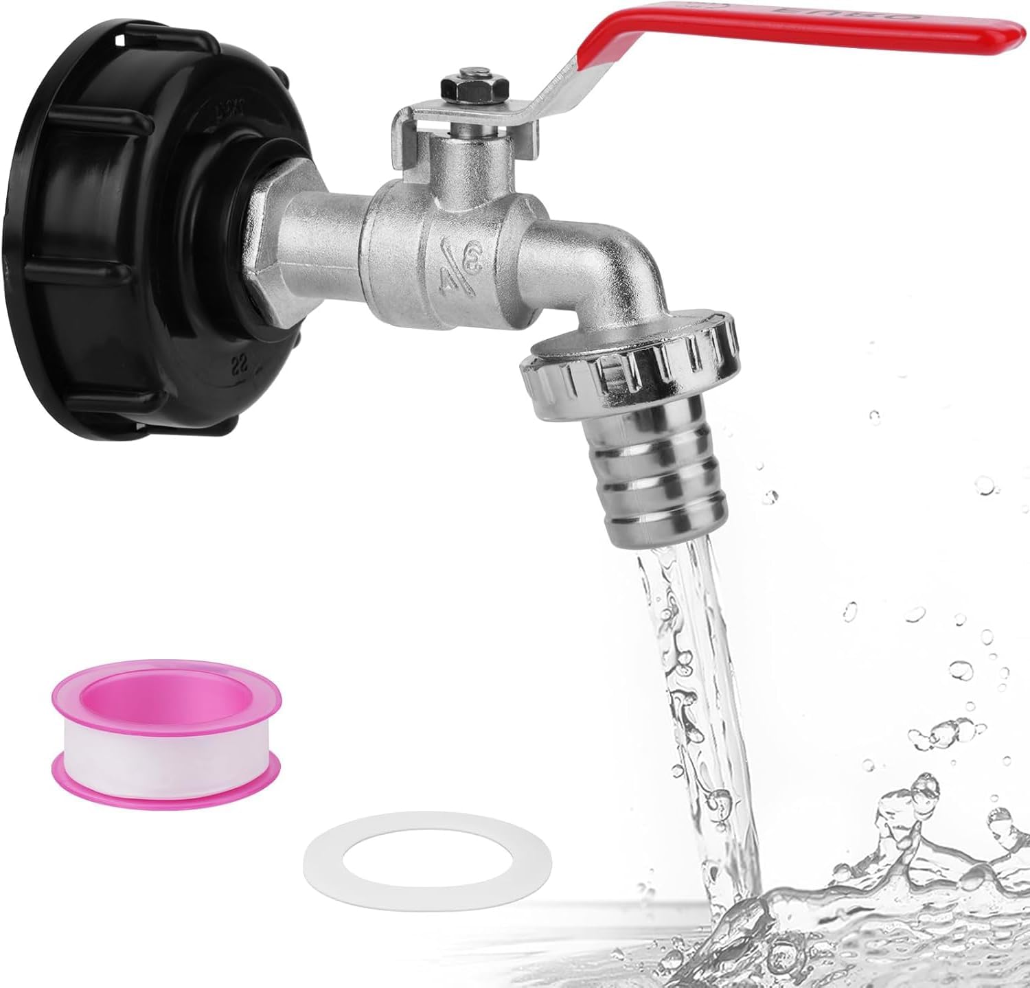 Robinet Cuve 1000L S60X6 ZYXTLY pour Récupérateur d'Eau