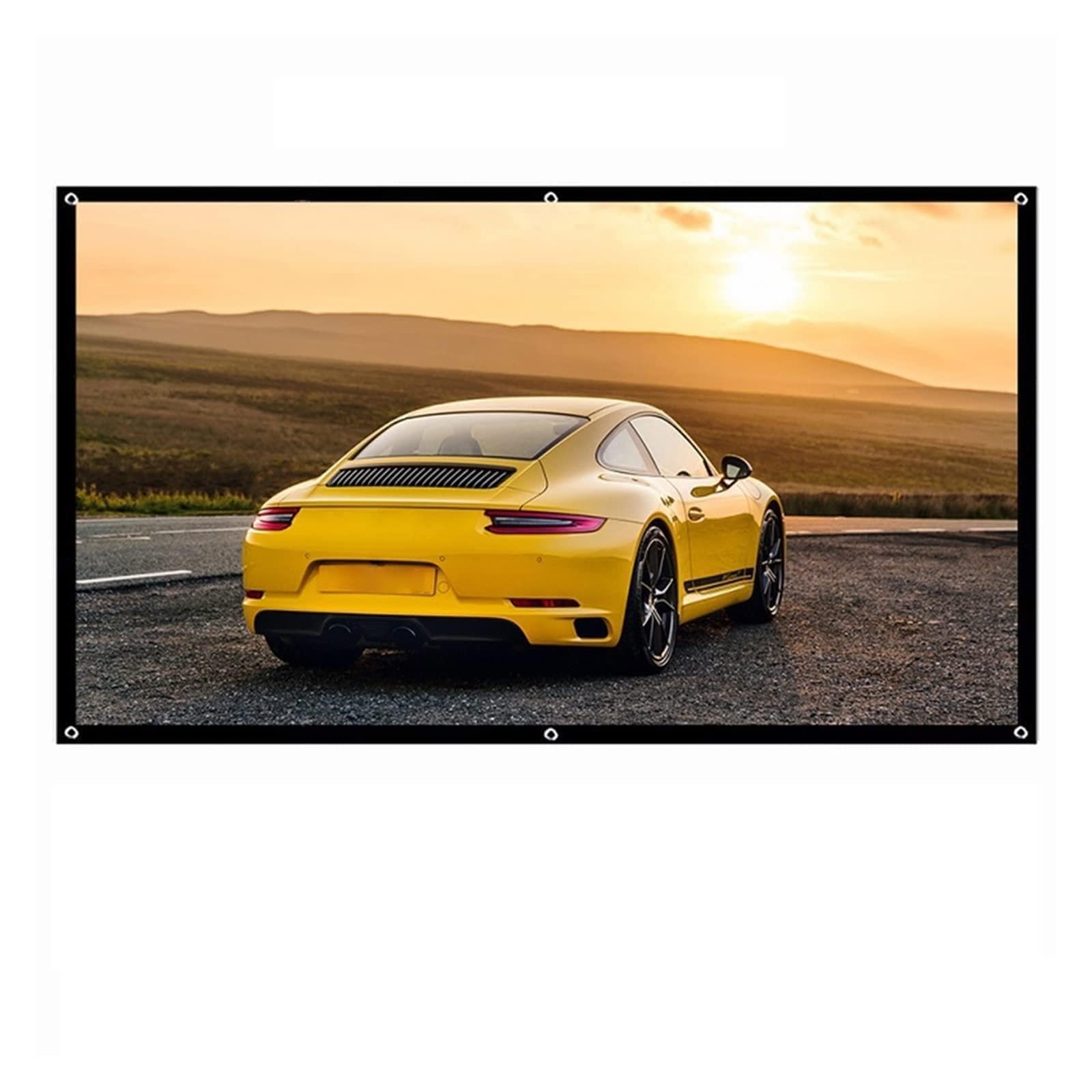 Ekran projekcyjny, 60 cali 72 cali 84 cali 100 cali 120 cali 150 cali 16:9 poliester składany prosty miękki kurtyna ekran projektora do kina domowego(Super Thick 60inch)