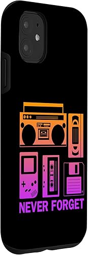 Miniatura 3 de iPhone 11 Never Forget Radio Ghetto Blaster Cassette Video Tape Case