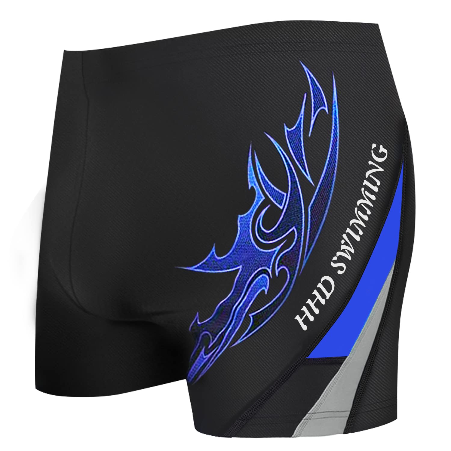 HHDMen's Swimming Trunks Black Trunks Suitable for Beach or Swimming Boxer Swimsuit Bottoms M, L, or XL