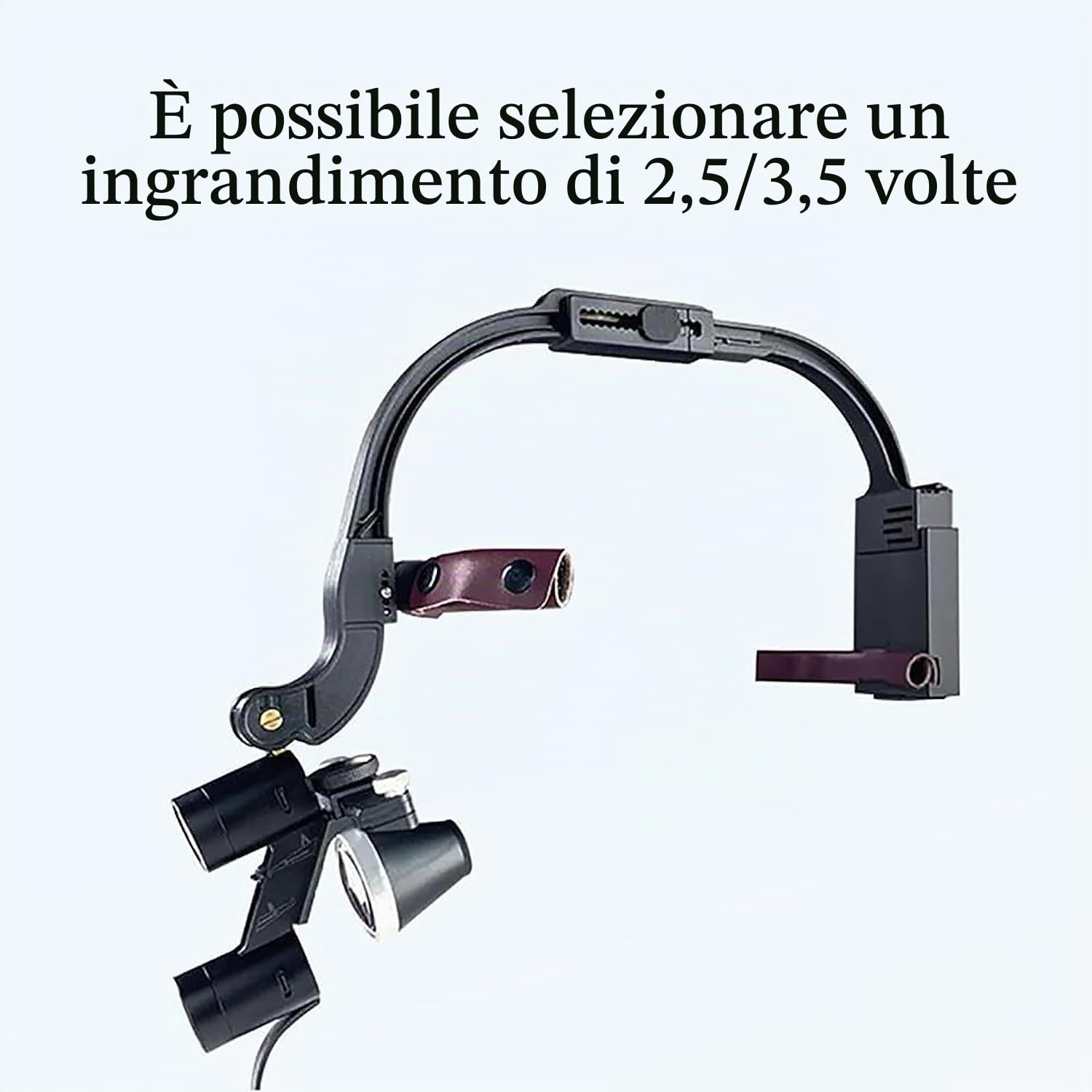 KEULEN Occhialini Odontoiatrici, Faro 2.5X/3.5X con Custodia, Occhialini Binoculari Medici Chirurgici, Tenuta Dell'archetto Regolabile E Distanza Dell'oculare, per Dentista, Chirurgia, Laboratorio