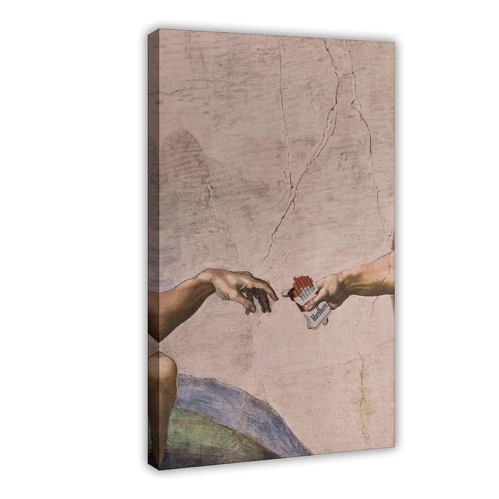 SDKAHKZO Retro Marlboro Posters, Trendy Murals Canvas Art Wall Decor Posters Home Bar Restaurant Garage Cafe Logo Gift 16x24inch(40x60cm)