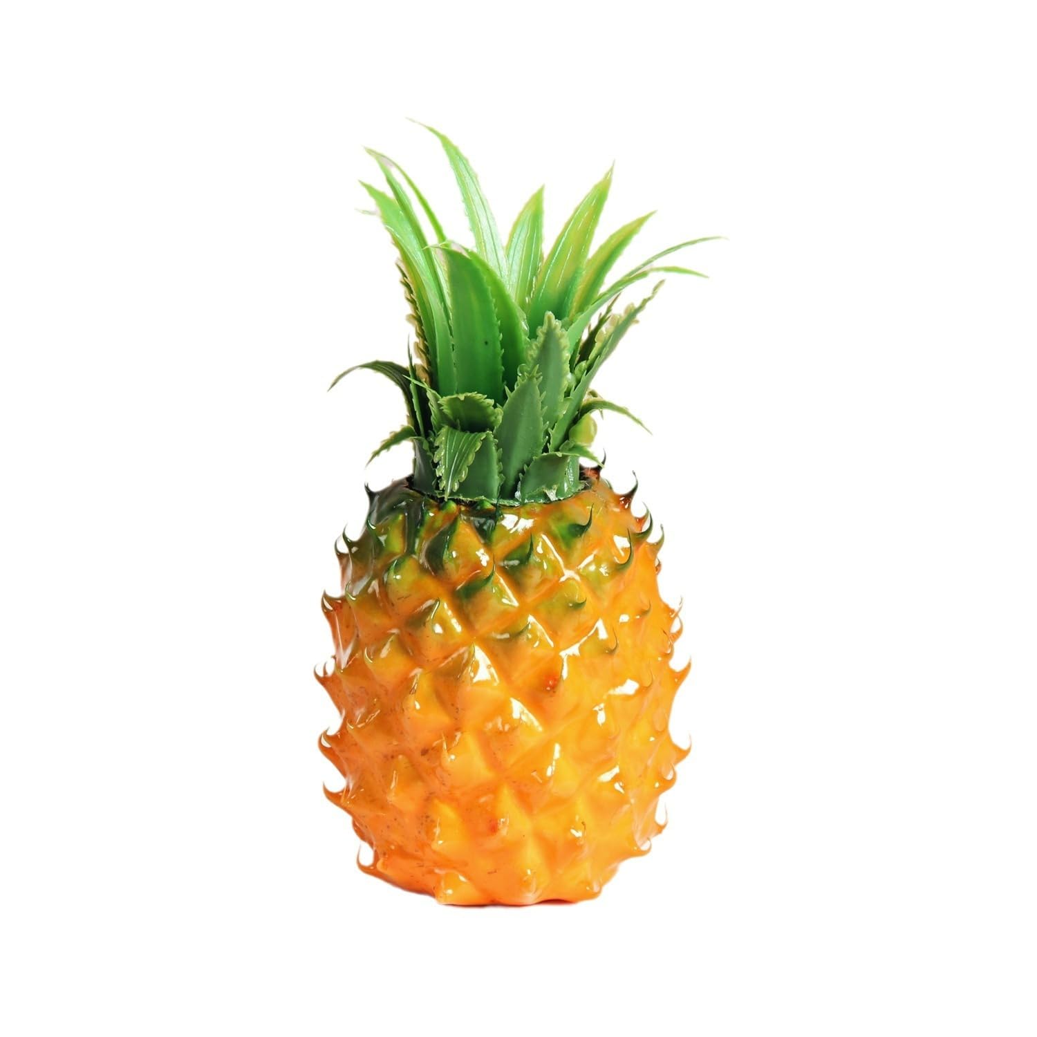 PRETYZOOM Artificial Pineapple: Simulation Fake Fruit Model for Display Lifelike Pineapple for Kitchen Cabinet Decoration Summer Party Supplies (8.25 Inches)