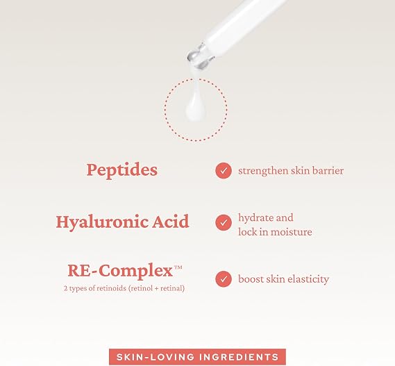 belif Super drops-retinol & peptide barrier serum|Firming anti-ageing serum for skin elasticity, reduces pore appearance, plumps skin, For All Skin Types Including Sensitive, Korean Skincare (30ml)