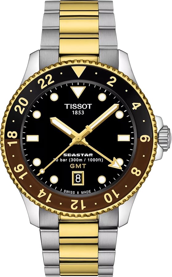 Amazon.com: Tissot Seastar 1000 Quartz GMT : Clothing, Shoes & Jewelry