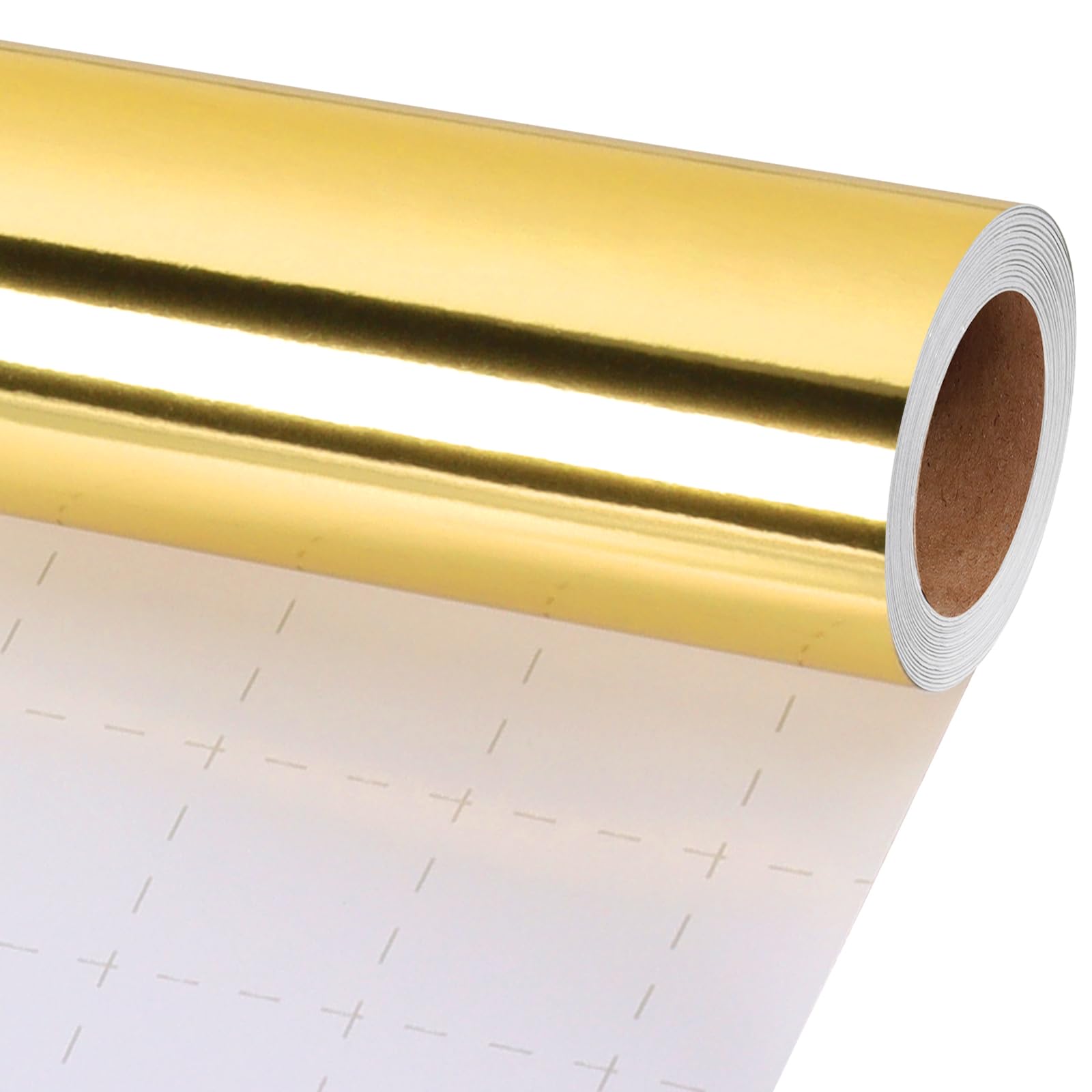 LaRibbons Golden Metallic Wrapping Paper, 17 Inch X 33 Feet Premium Foil Gift Wrap for Christmas, Holiday, Wedding, Birthday & Celebration Gifts