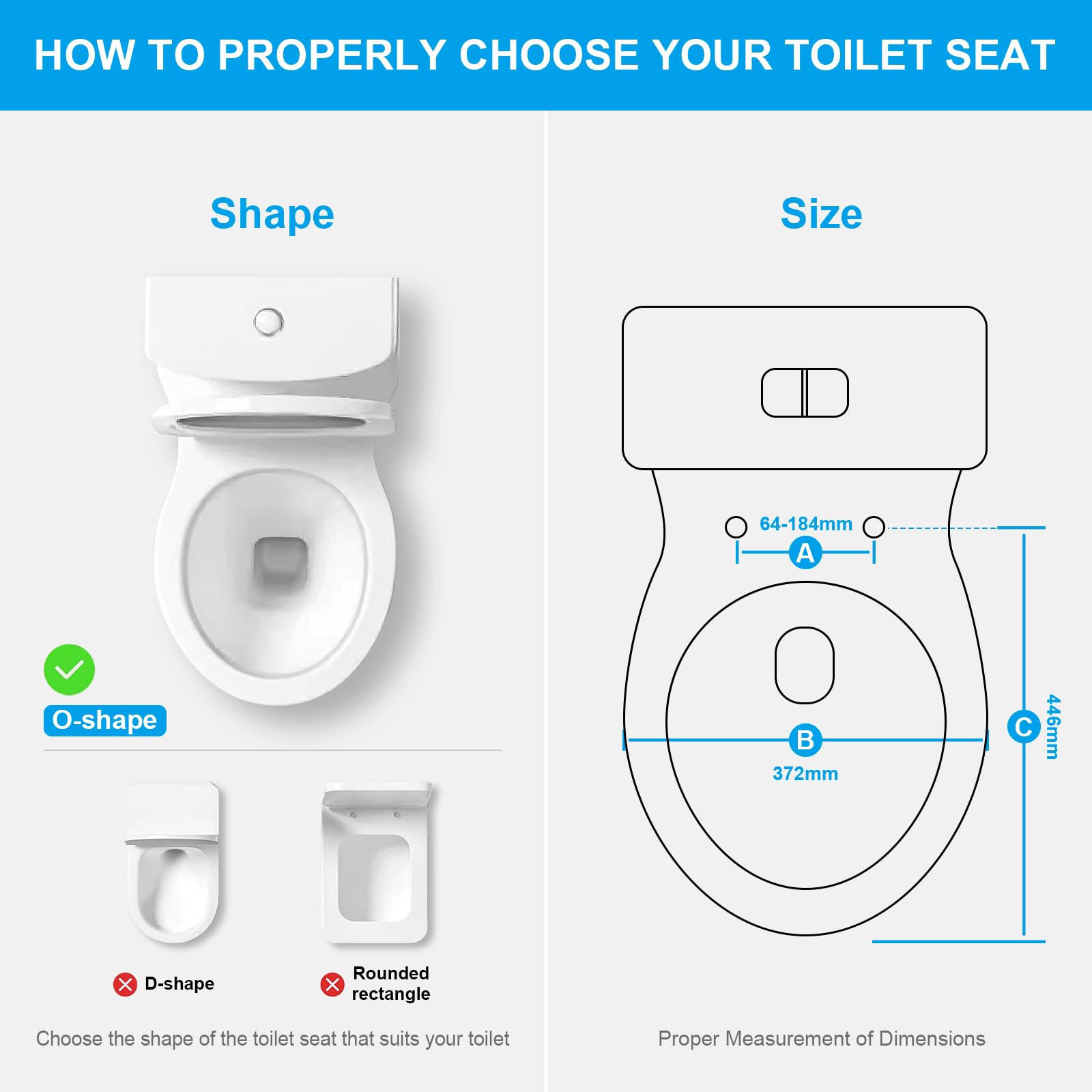 Ibergrif M41002, Abattant WC Forme O, Cuvette Toilette avec Frein de Chute, Lunette WC avec Fermeture en Douceur, Lunette de Toilette Blanche Universelle