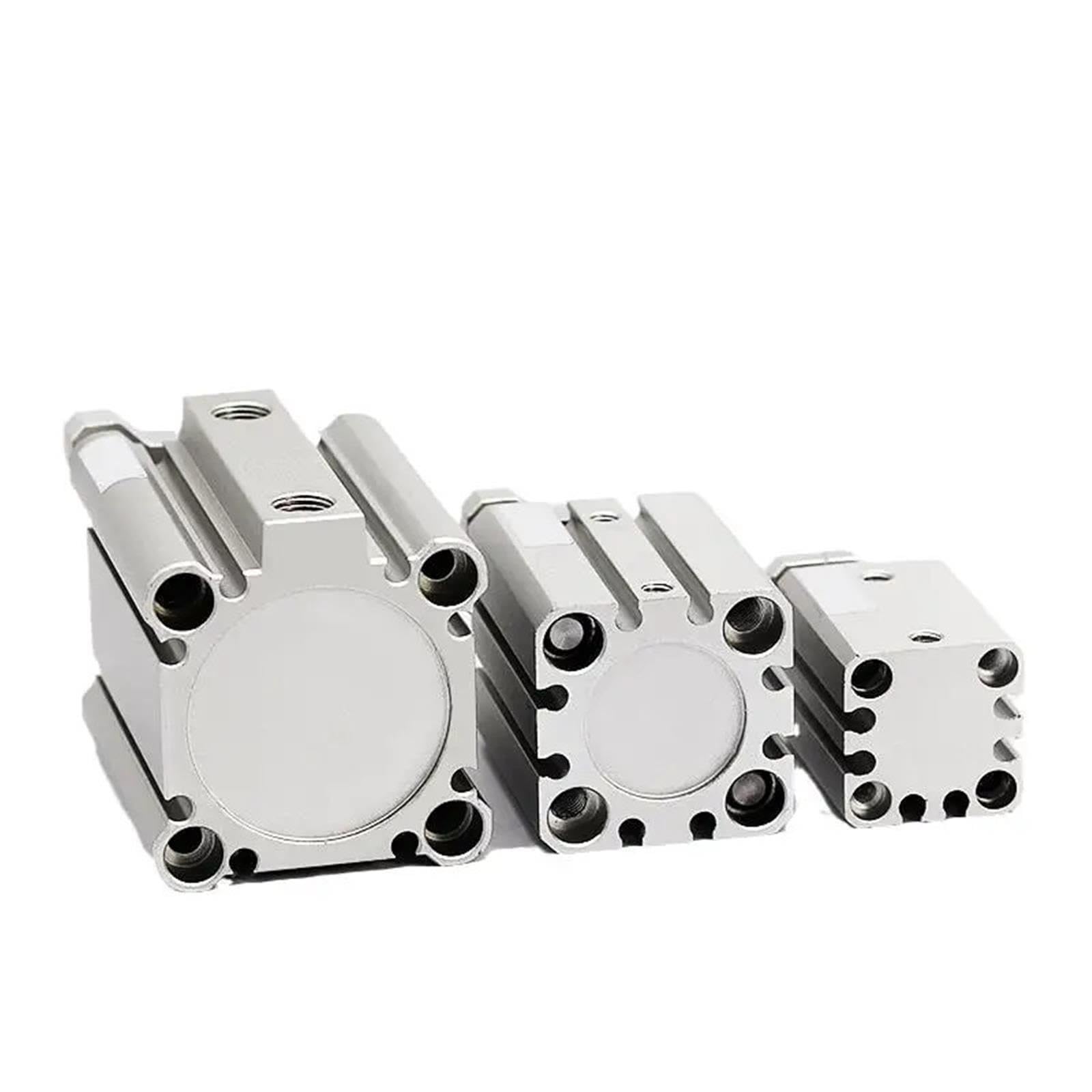 Cilindro neumático con varilla guía compacta CQMB, doble efecto, no magnético, fino(Stroke 30mm,CQMB20mm)