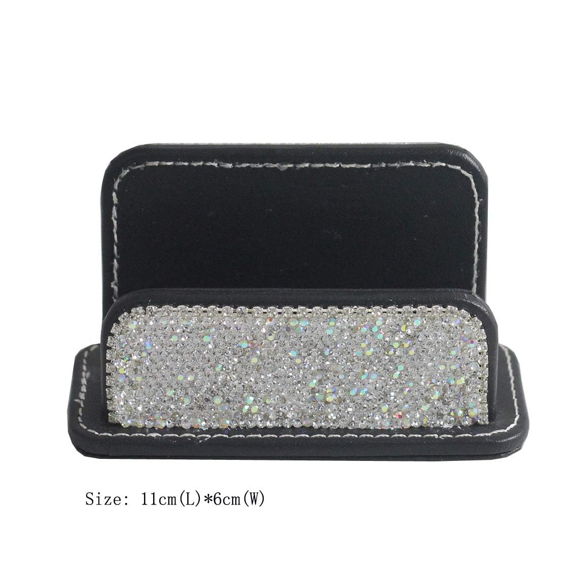 Bling Pure Handmade Bling Bling Bling Strass Edelstahl Metall Visitenkartenhalter Namenskarte Etui (Vertikal)