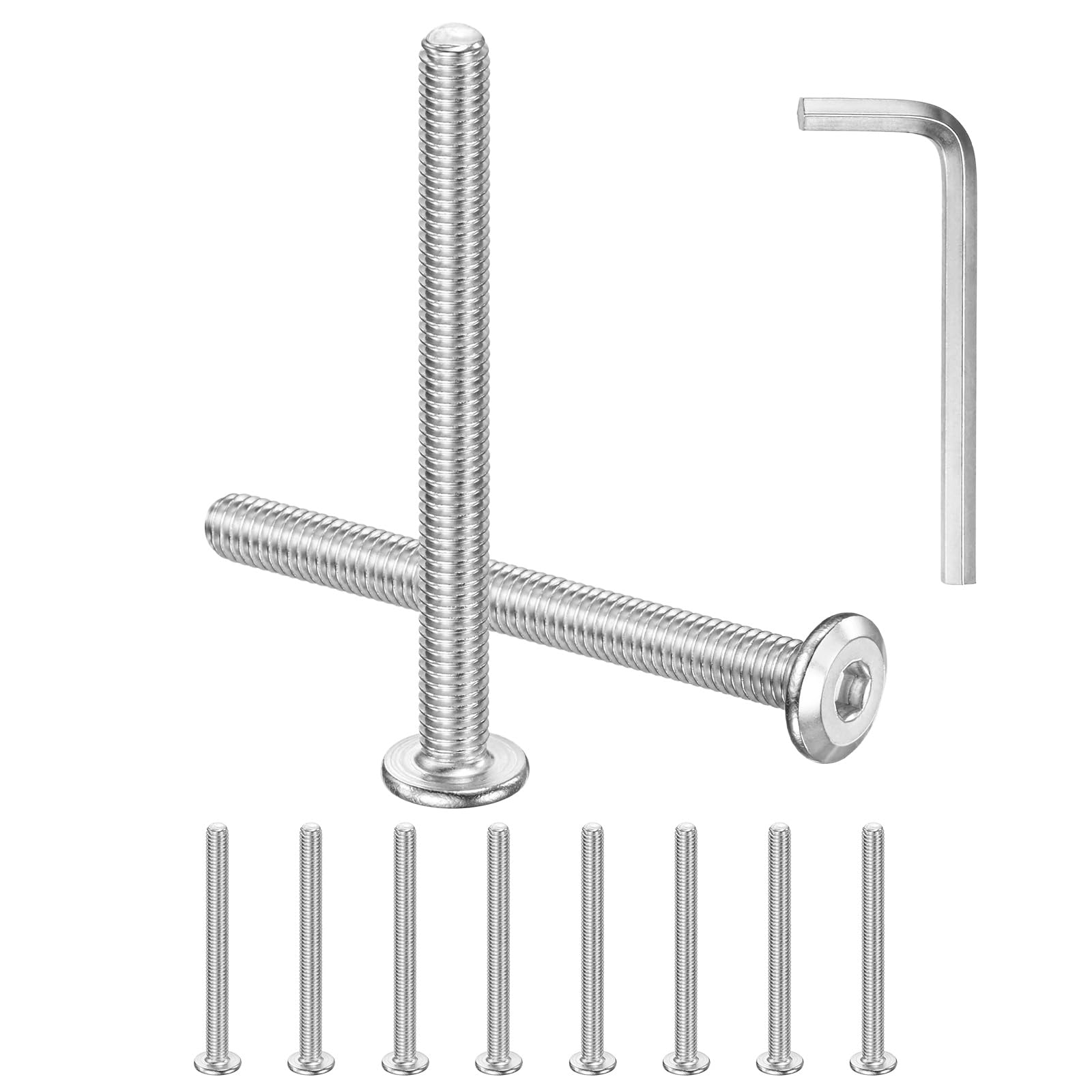 M METERXITY 10-Pack Flat Head Socket Cap Screws