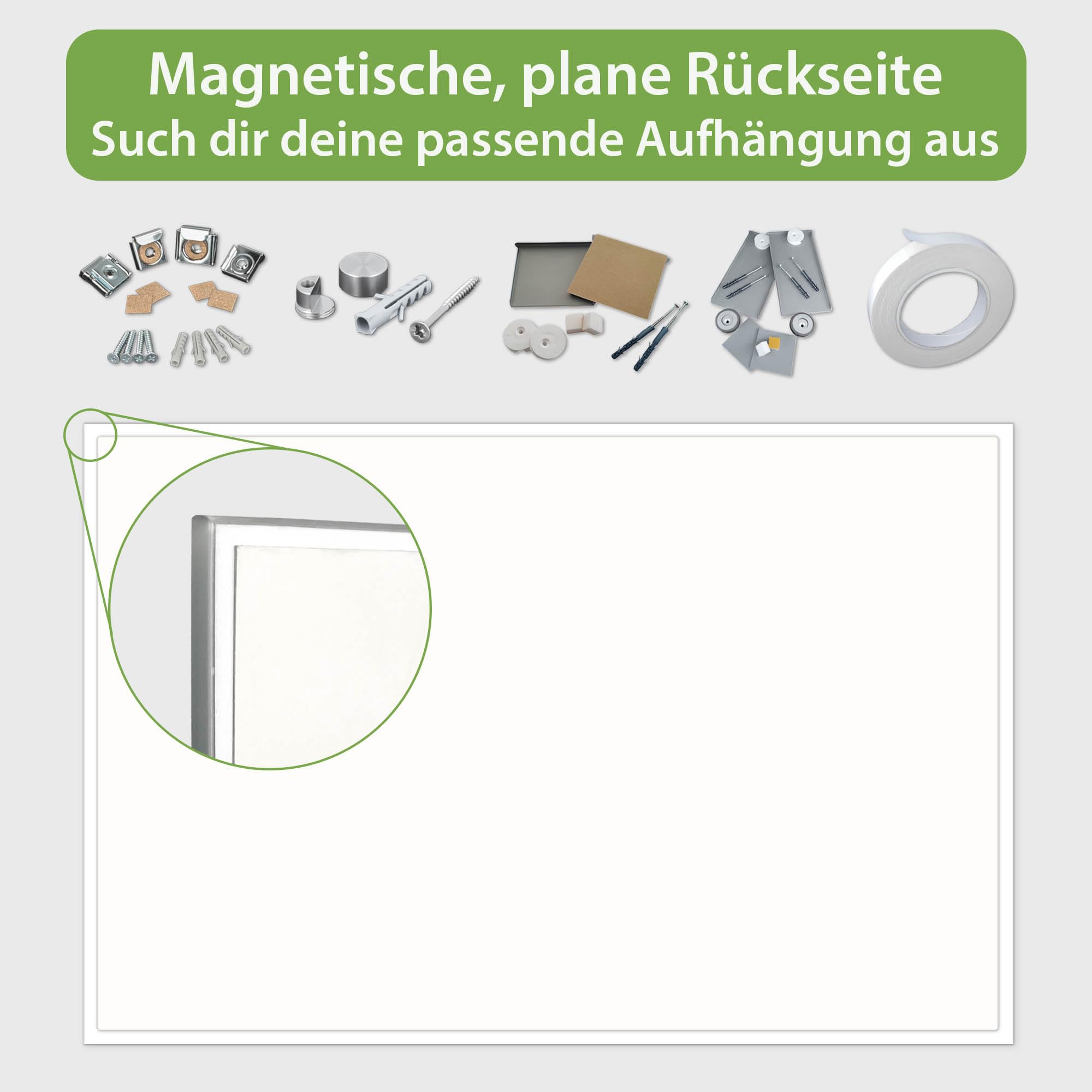 banjado Glas-Magnettafel in 45x30cm für Notizen in Holzoptik | Magnetisches Glasboard für Notizen und Fotos, mit Motiv Bauklötze Relief in warmer Holzoptik