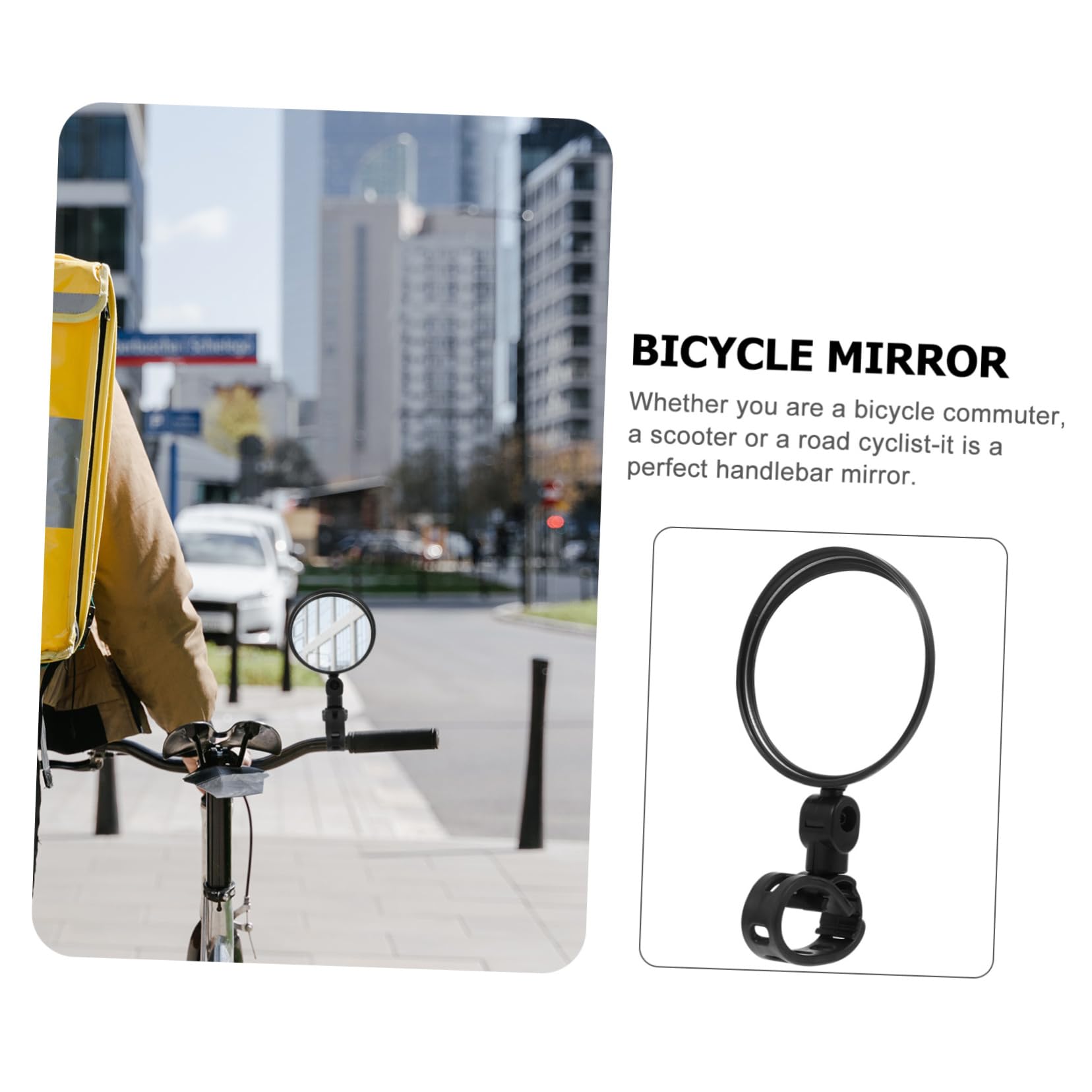 Sosoport 6pezzi Specchietto Retrovisore Regolabile Per Bici e Monopattino Di Installazione Rapida Senza Attrezzi Ampio Campo Visivo Sicurezza e Stile Per Bici Mountain Bike e Scooter