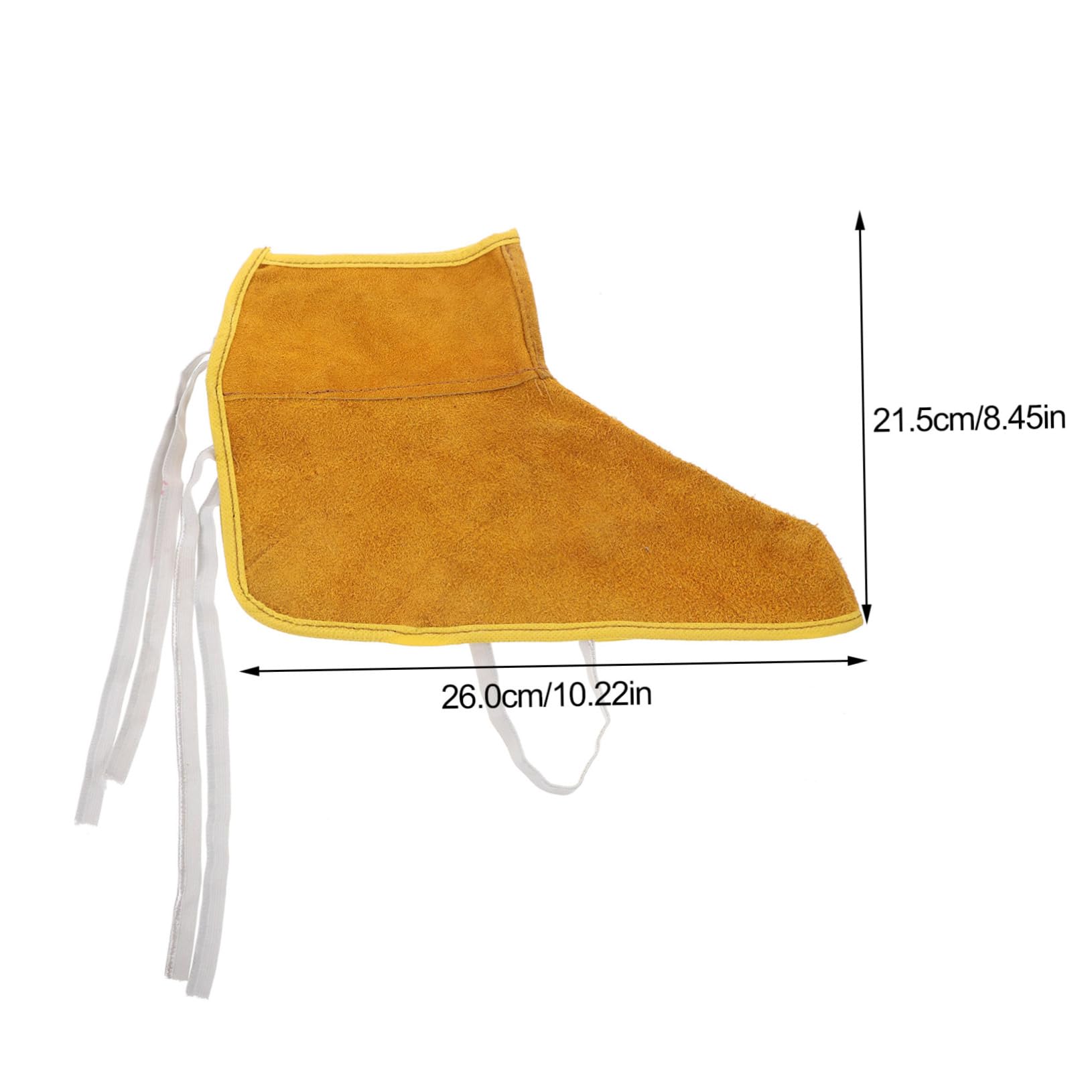 SEWOART 1 Pair Labor Protection Foot Cover Shoes Protector Welding Foot Protection Tool Welding Caps for Men Shoe Cover Useful Welding Protective Cover Welding Sleeves Boot Covers Cowhide