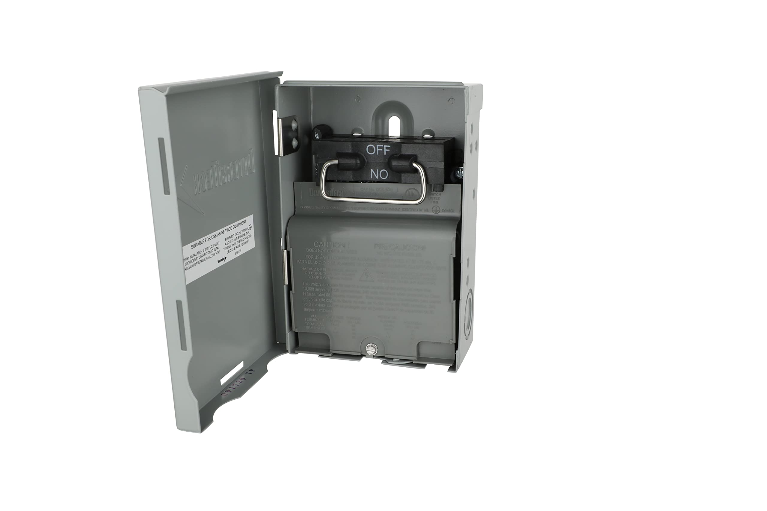 DDS-60U 60 Amp Stainless Steel Grey Non-Fusible Disconnect Switch with Screw Terminals