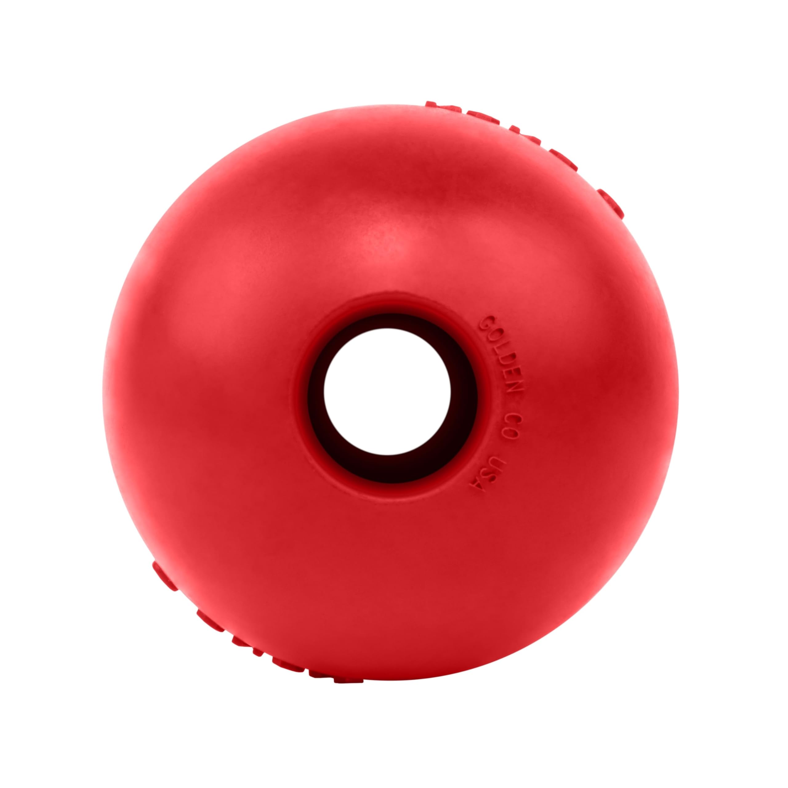 KONG Palla con foro, giocattolo da recuperare per cani, resistente, per addestramento, gioco interattivo e altro ancora, classica palla in gomma naturale, rossa, per cani di taglia grande/XL