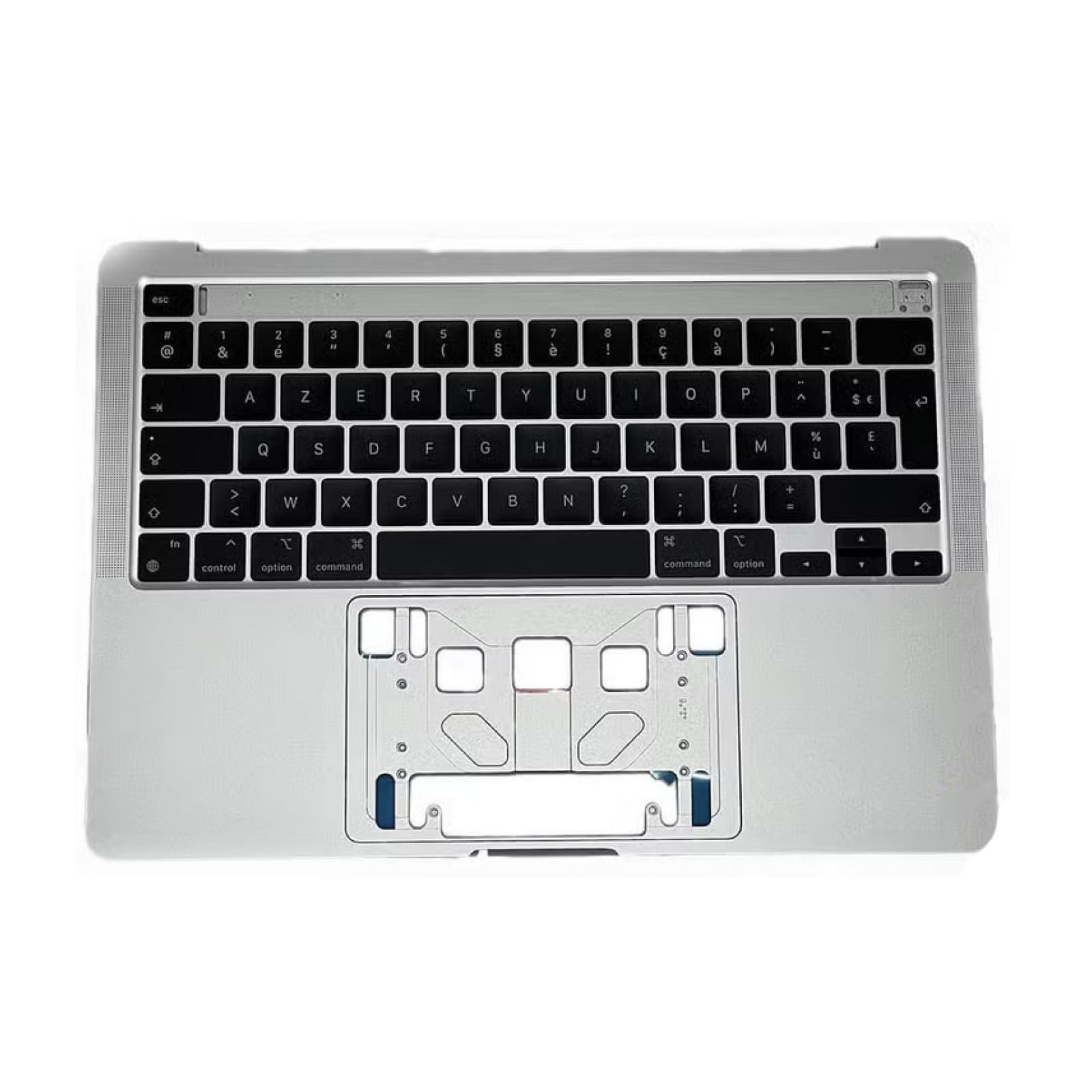 reboot Cover superiore per tastiera francese (A2338) argento MacBook Pro Retina Touchbar M1 13 L2020 compatibile Apple Grade B