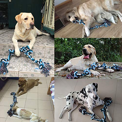 image for LECHONG Dog Rope Toys for Aggressive Chewers Tough Rope Chew Toys for 