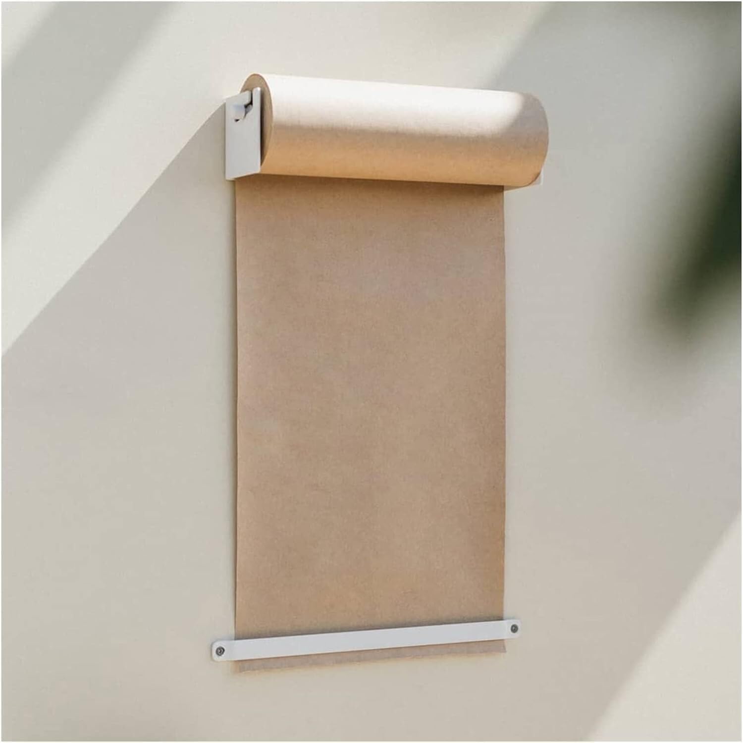 Ta rolka papieru kraftowego, rolka papieru kraftowego, rolka papieru kraftowego, dozownik rolek z akcesoriami, czarna, 67 cm / 26.3in szerokości