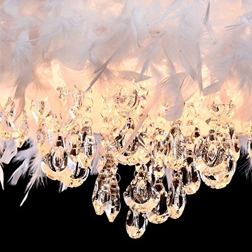Chandelier LED 36W en cristal acrylique chrome avec hauteur réglable - 5