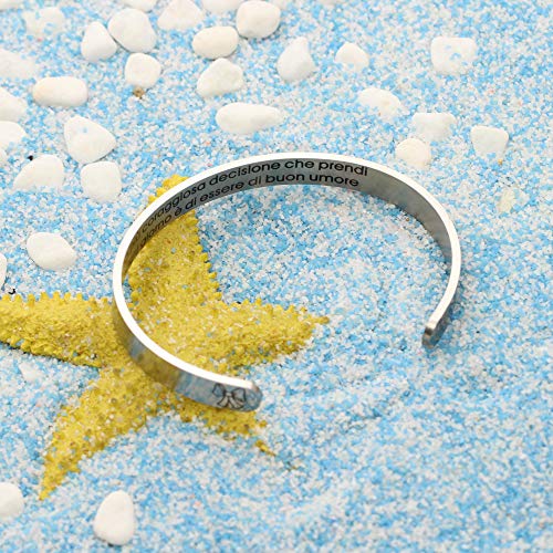 Aoeboz Regali di Ispirazione Braccialetto Donna